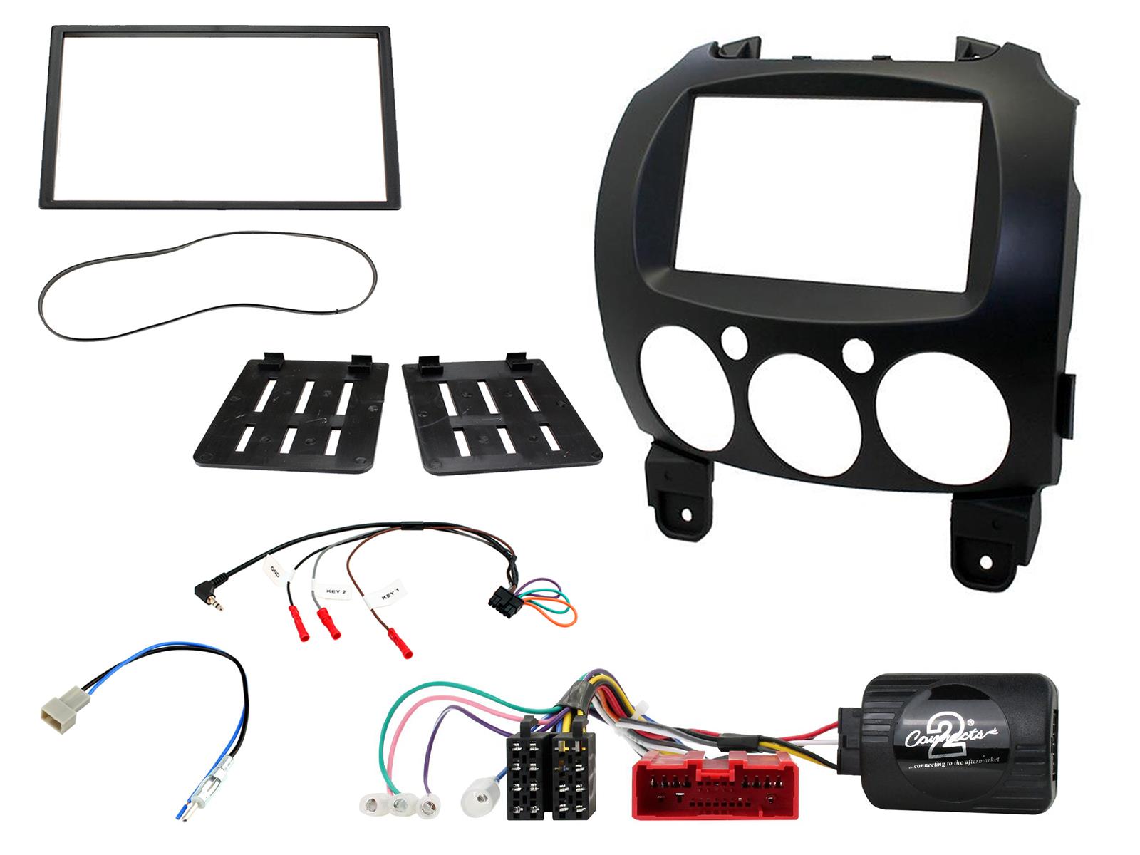 Connects2 CTKMZ09 Mazda 2 2-DIN asennussarja Connects2 CTKMZ09 Mazda 2 2-DIN asennussarja
