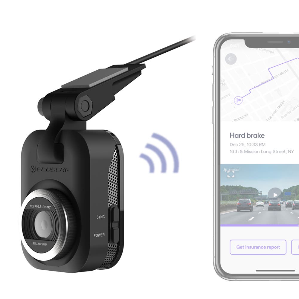 Scosche NEXS1 Smart Dash Camera tallentava tuulilasikamera Scosche NEXS1 Smart Dash Camera tallentava tuulilasikamera