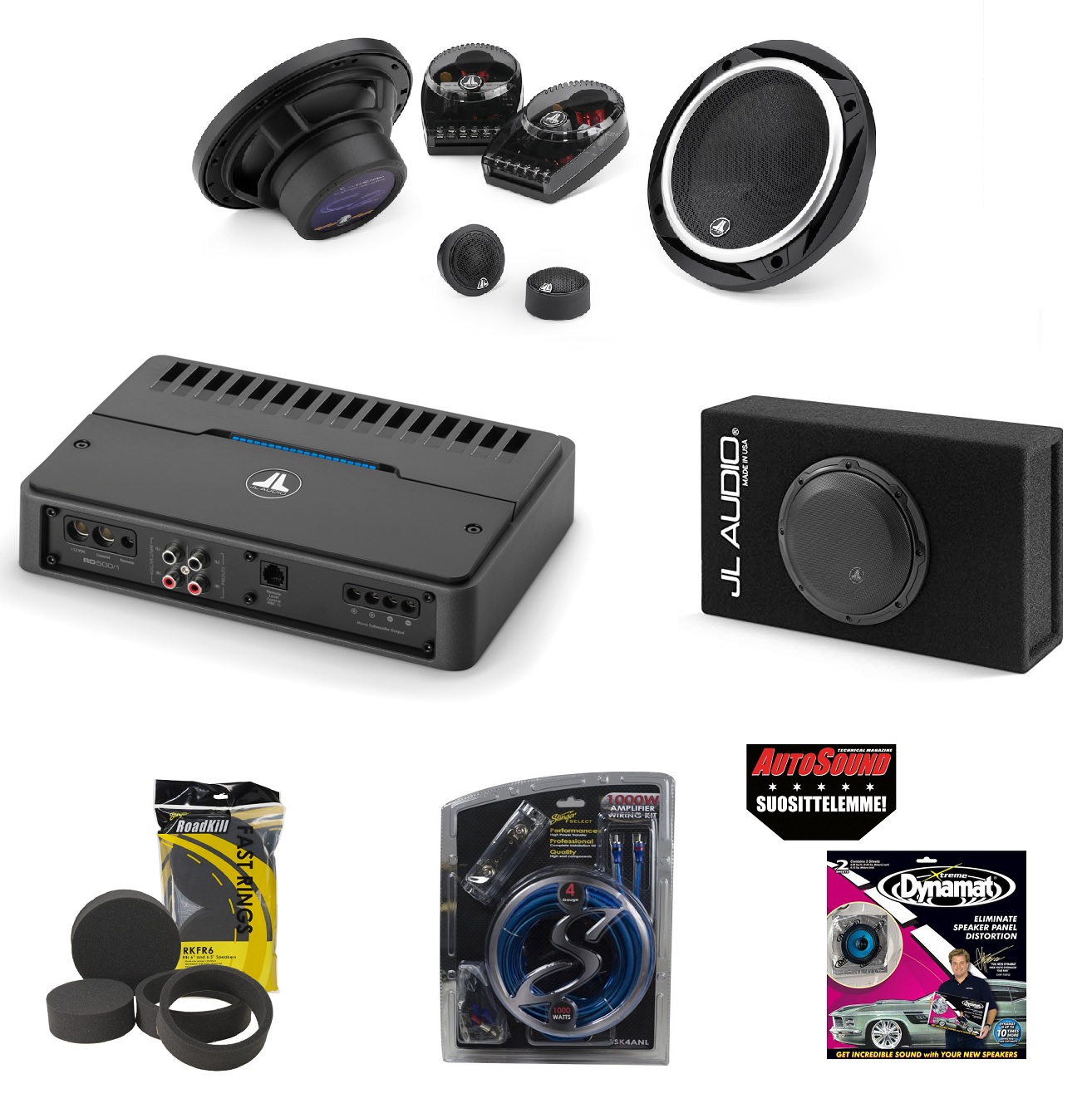 JL Audio autohifipaketti JL Audio autohifipaketti