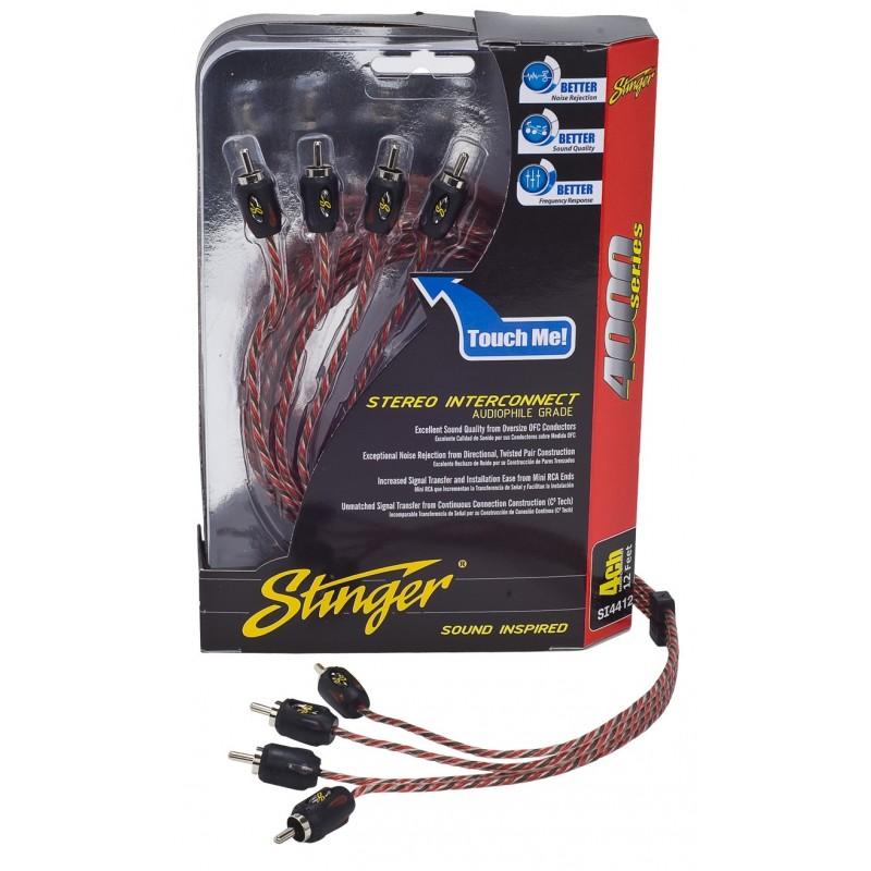 Stinger SI426 2-kanavainen RCA-johto, pituus 1,8m Stinger SI426 2-kanavainen RCA-johto, pituus 1,8m