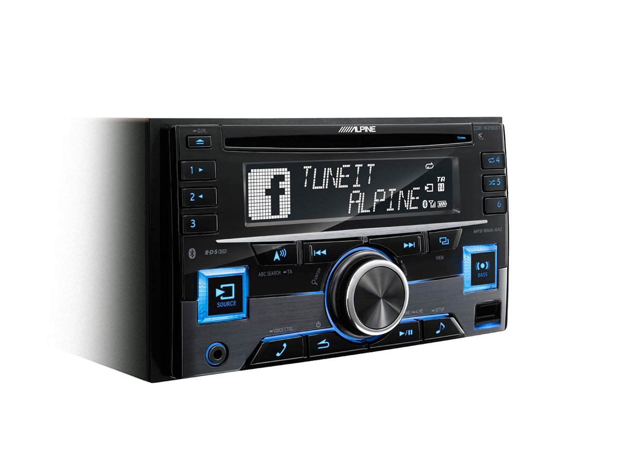 Alpine CDE-W296BT 2-DIN autosoitin CD:llä ASPAL Alpine CDE-W296BT 2-DIN autosoitin CD:llä ASPAL