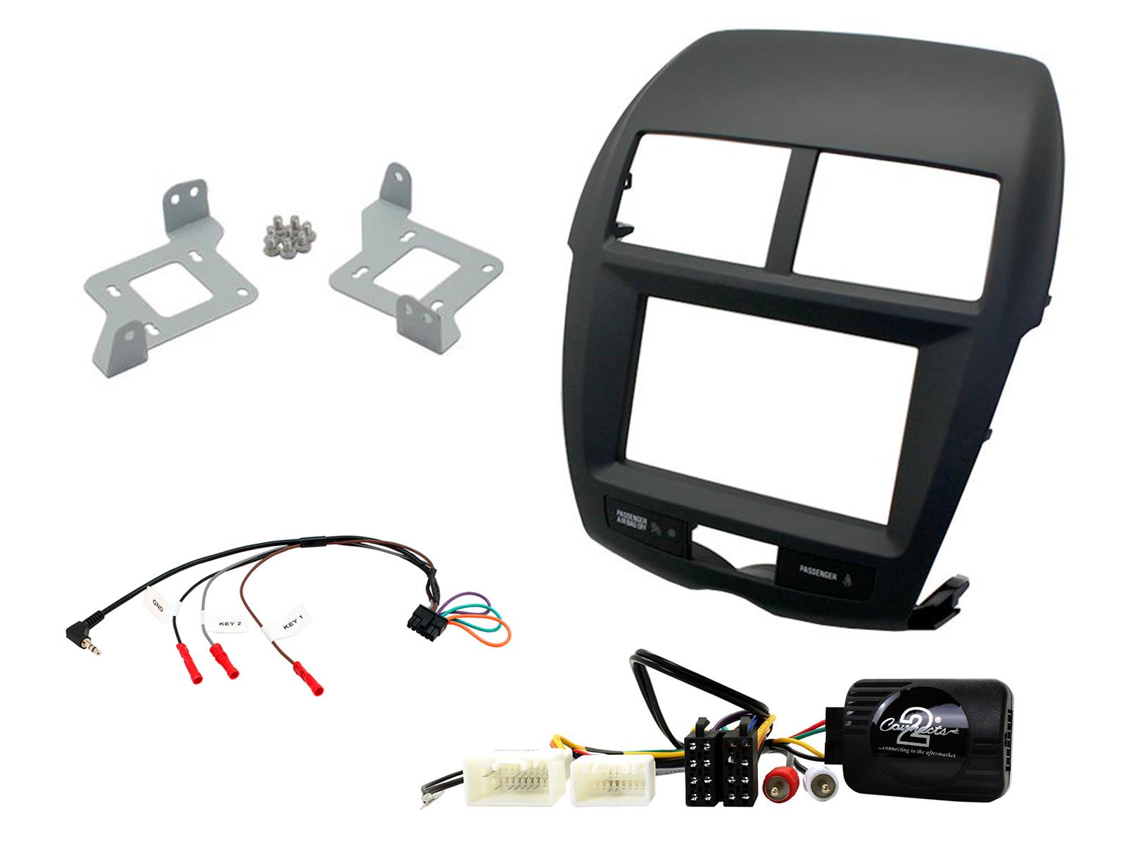 Connects2 CTKMT02 Mitsubishi ASX 2010-2014 asennussarja 2-DIN soittimelle Connects2 CTKMT02 Mitsubishi ASX 2010-2014 asennussarja 2-DIN soittimelle