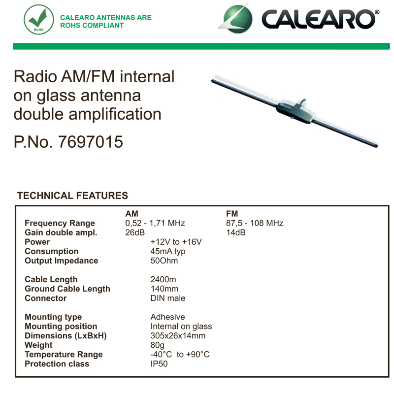 Calearo FM Dual ikkuna-antenni