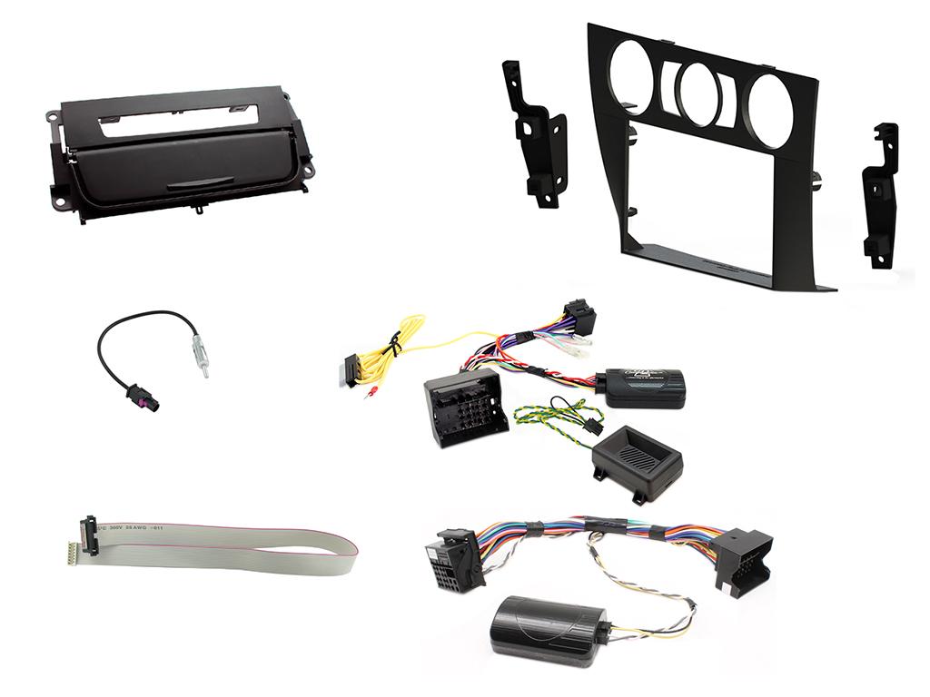 BMW 3-sarjan (E90/E91/E92/E93) asennussarja 2-DIN soittimelle - mattamusta/manuaalinen ilmastointi BMW 3-sarjan (E90/E91/E92/E93) asennussarja 2-DIN soittimelle - mattamusta/manuaalinen ilmastointi