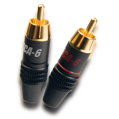 Supra RCA-6 liitin, valkoinen Supra RCA-6 liitin, valkoinen