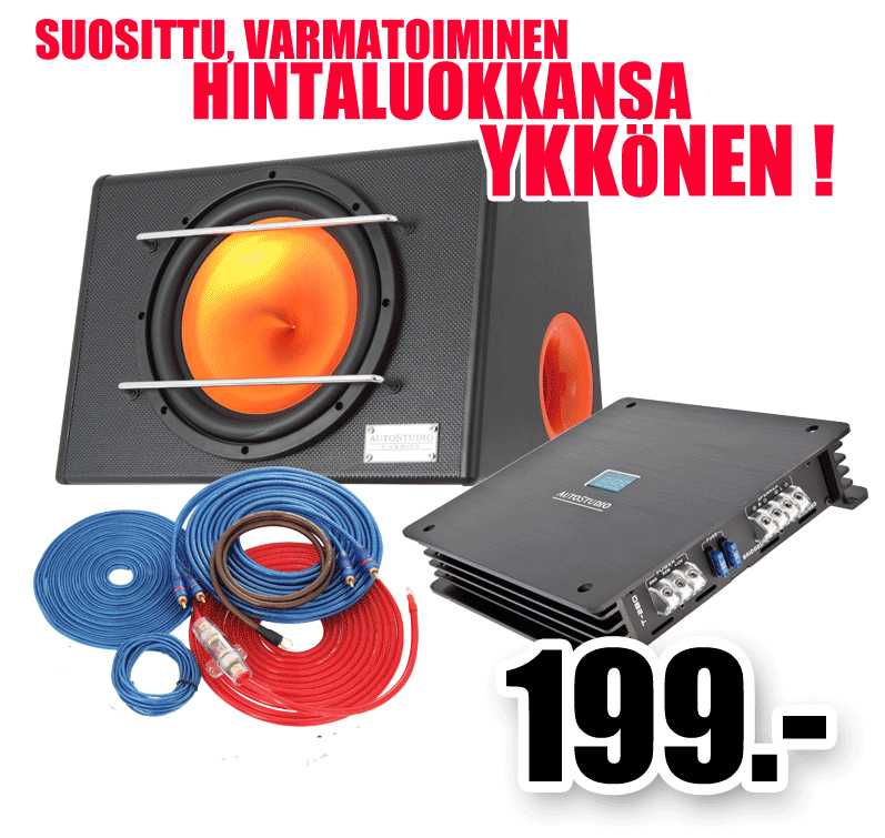 AutoStudio STUDIO-PACK subwoofer + vahv AutoStudio STUDIO-PACK subwoofer + vahv