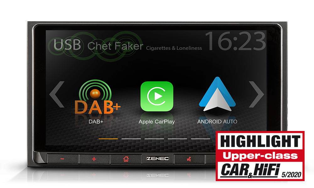 Demokappale Zenec Z-N528 2-DIN Apple CarPlay / Android Auto soitin Demokappale Zenec Z-N528 2-DIN Apple CarPlay / Android Auto soitin