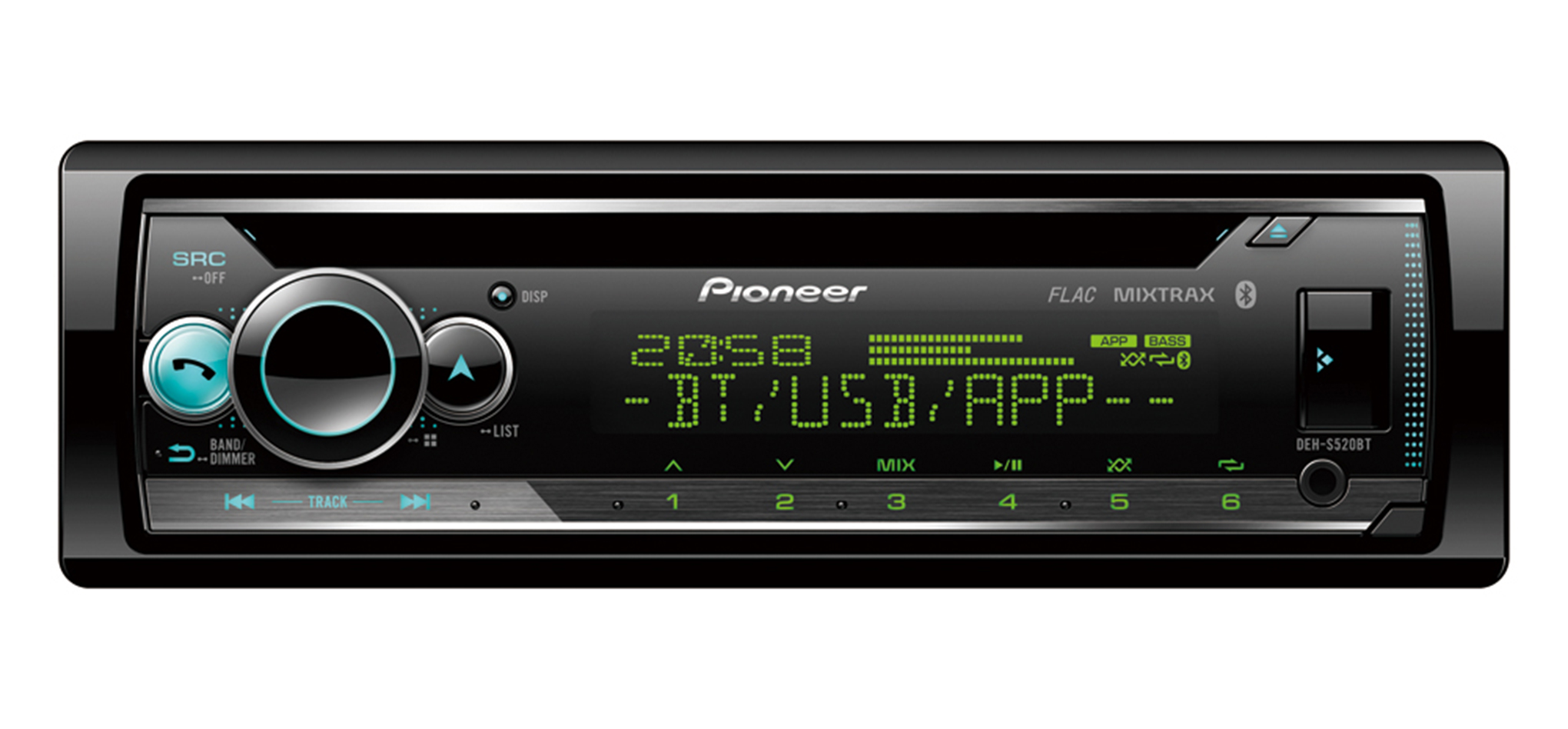 Pioneer DEH-S520BT 1-DIN autosoitin Pioneer DEH-S520BT 1-DIN autosoitin