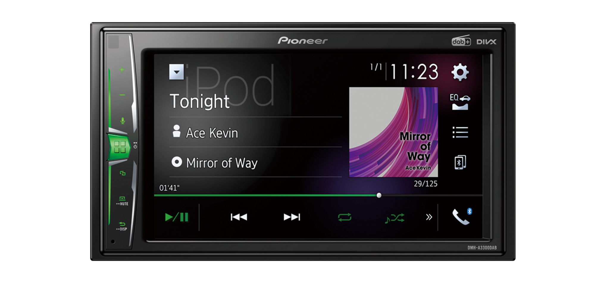 Pioneer DMH-A3300DAB 2-DIN soitin Pioneer DMH-A3300DAB 2-DIN soitin
