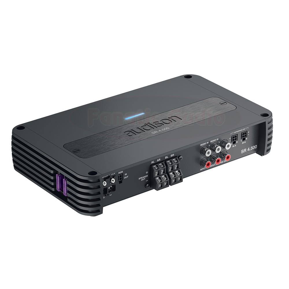 Audison SR 4.500 4-kanavainen vahvistin Audison SR 4.500 4-kanavainen vahvistin