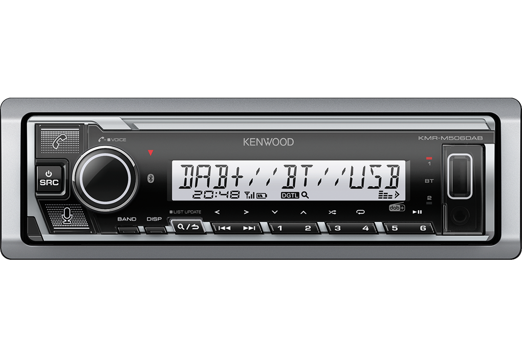 Kenwood KMR-M506DAB 1-DIN marine-soitin Kenwood KMR-M506DAB 1-DIN marine-soitin