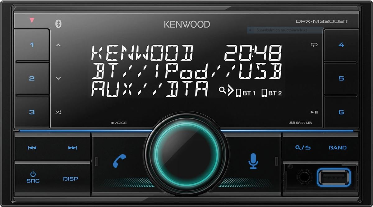 Kenwood DPX-M3200BT 2-DIN autosoitin