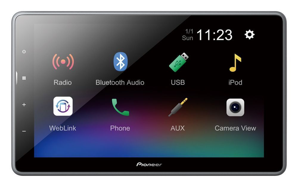 Pioneer DMH-AF555BT 2-DIN mediasoitin 9" näytöllä Pioneer DMH-AF555BT 2-DIN mediasoitin 9" näytöllä