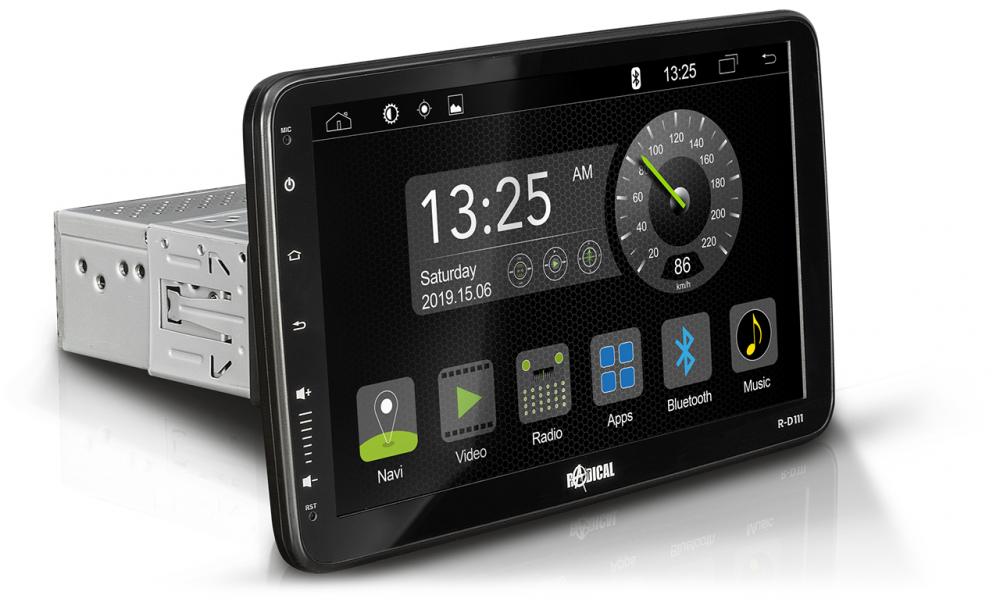 Esittelykappale Radical R-D111 1-DIN multimediasoitin 10.1" näytöllä Esittelykappale Radical R-D111 1-DIN multimediasoitin 10.1" näytöllä