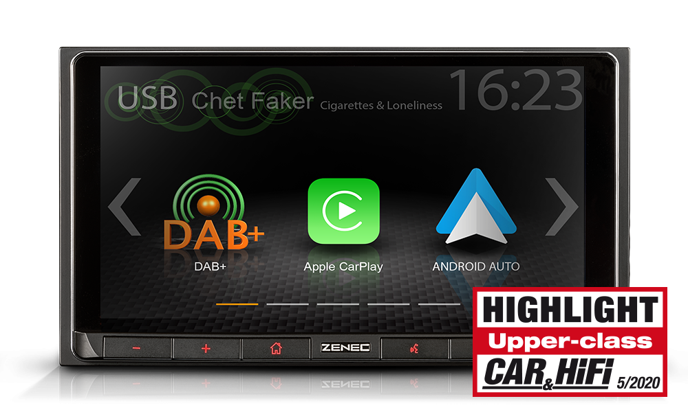 Demokappale Zenec Z-N528 2-DIN Apple CarPlay / Android Auto soitin