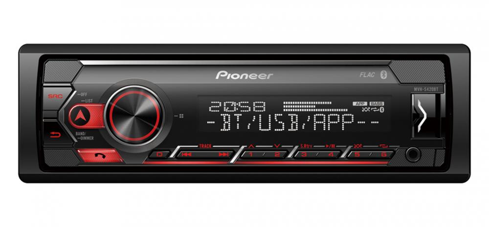 Pioneer MVH-S420BT 1-DIN autosoitin