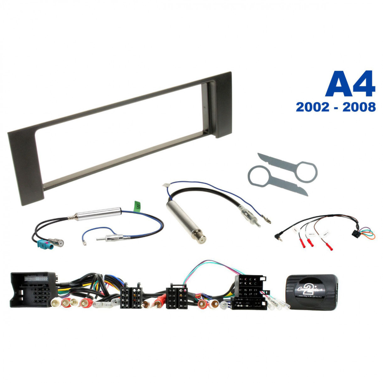 AH-KIT-AUDI04 Audi A4 02-08 1-DIN soittimen asennussarja