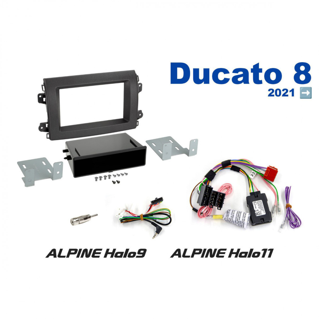 AH-KIT-FIAT01 Alpine Halo asennussarja Fiat Ducato 8 2021->