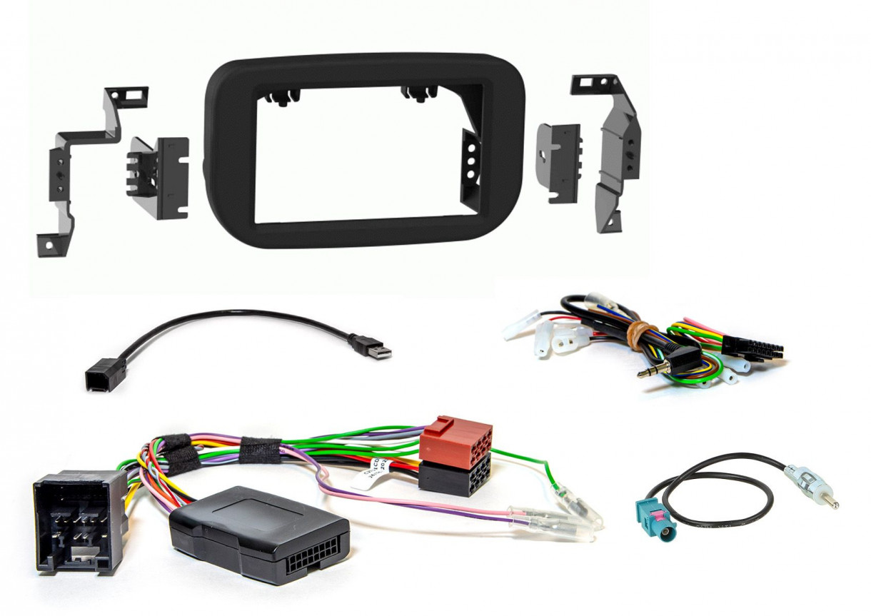 AH-KIT-FORD12 Ford Transit ja Custom 2018-> 2-DIN soittimen asennussarja