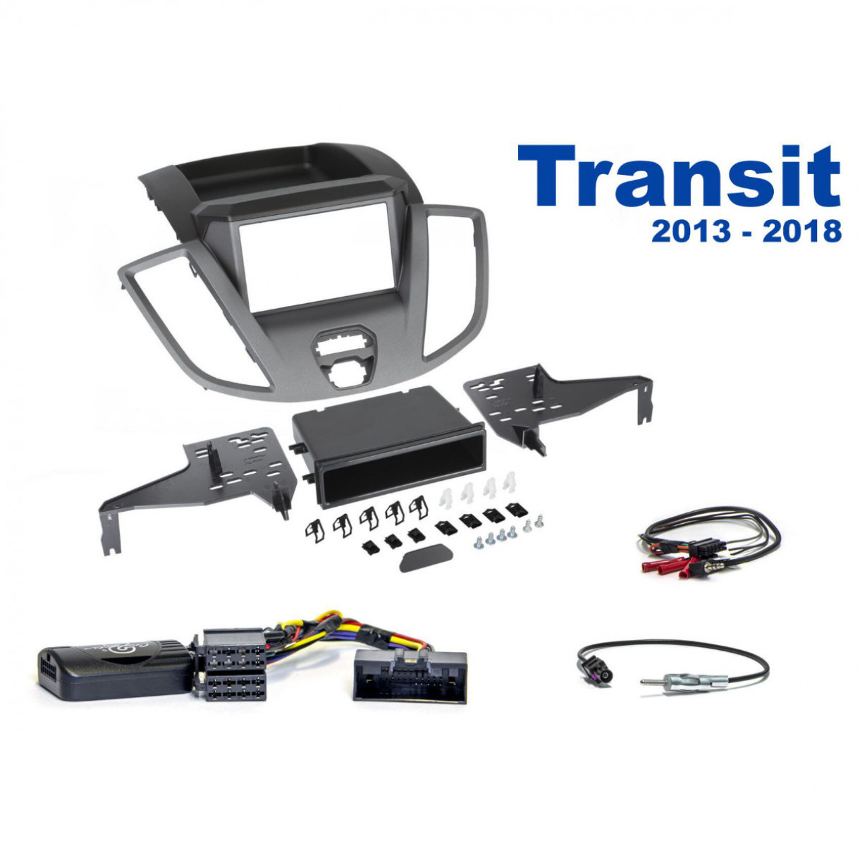 AH-KIT-FORD06 Ford Transit 13-18 1-2 DIN soittimen asennussarja
