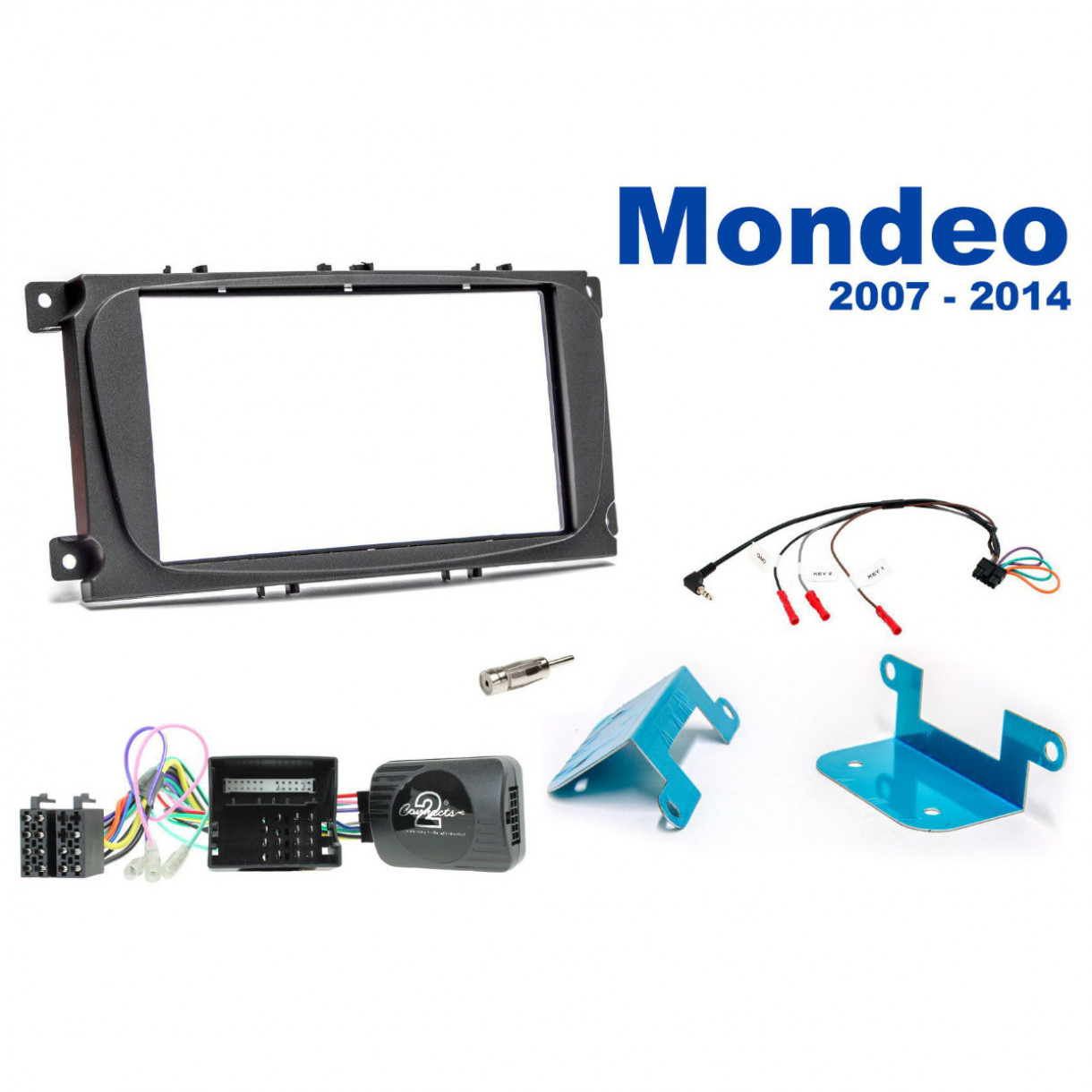 AH-KIT-FORD07 Ford Mondeo 07-14 2-DIN soittimen asennussarja