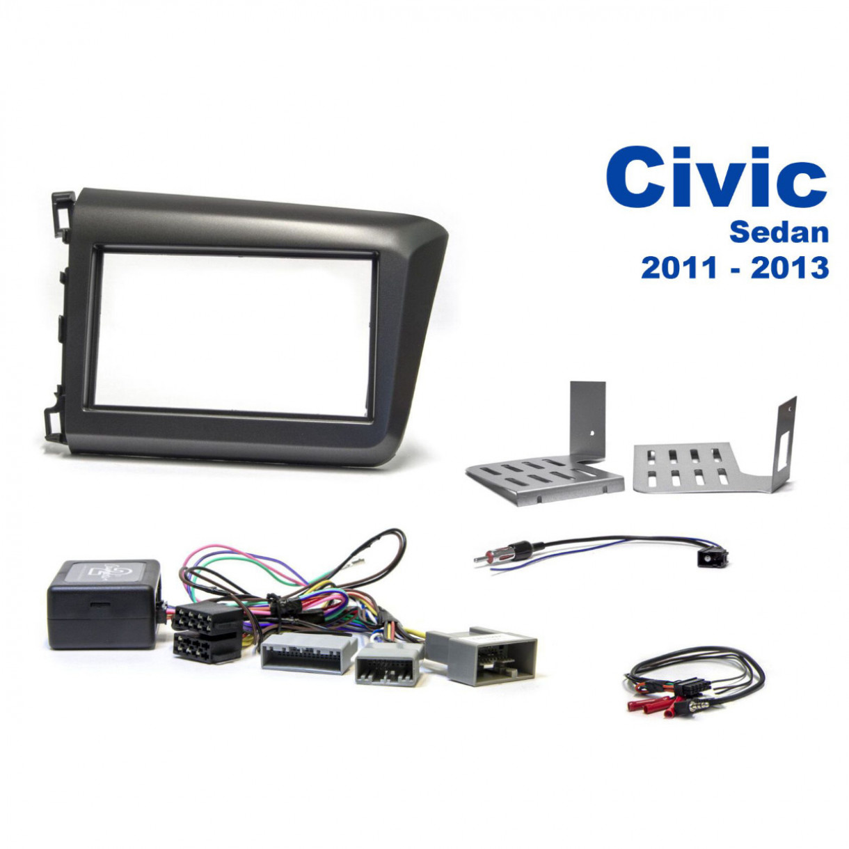 AH-KIT-HONDA05 Honda Civic 11-13 2-DIN soittimen asennussarja