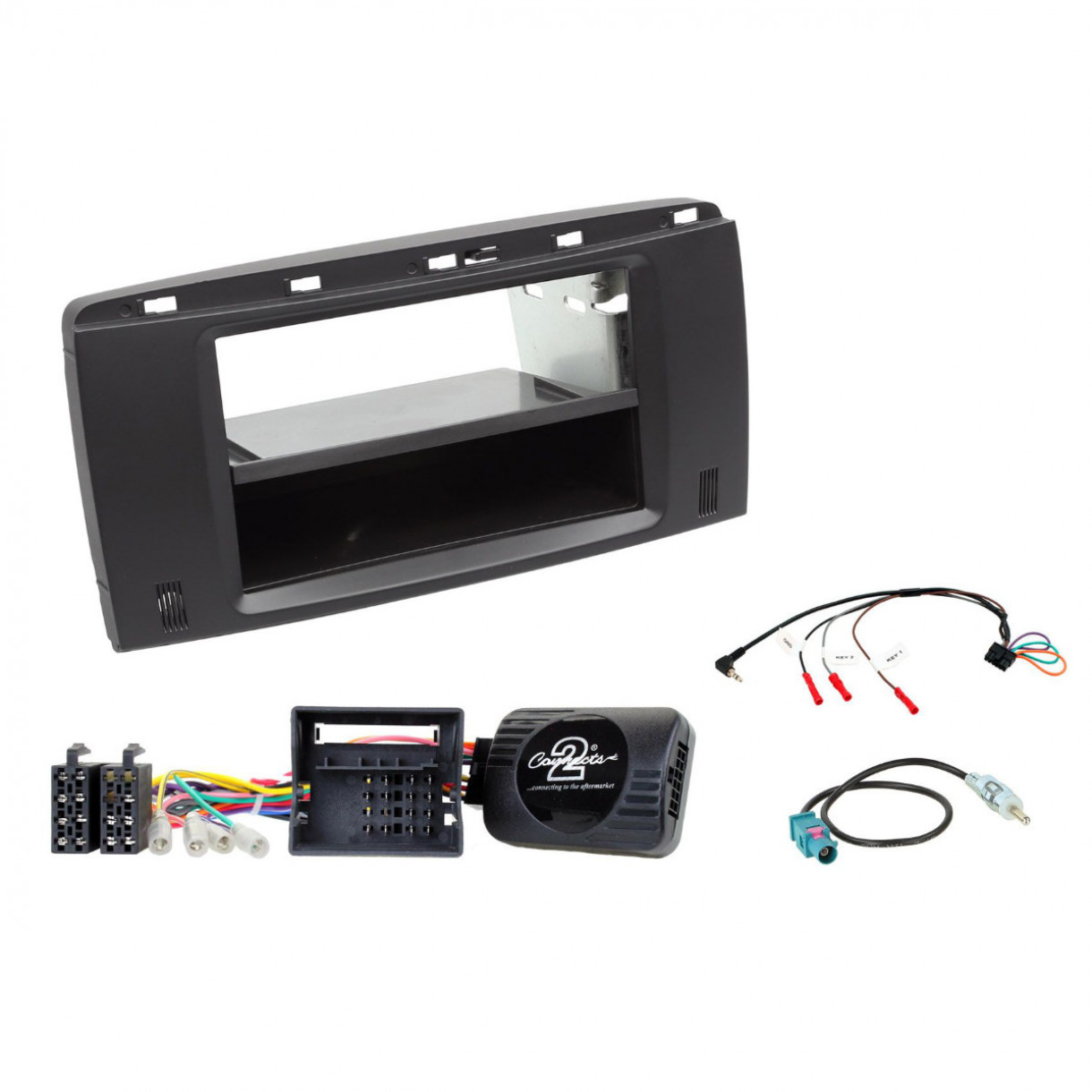 AH-KIT-MB07 MB W251 06-12 1-2 DIN soittimen asennussarja