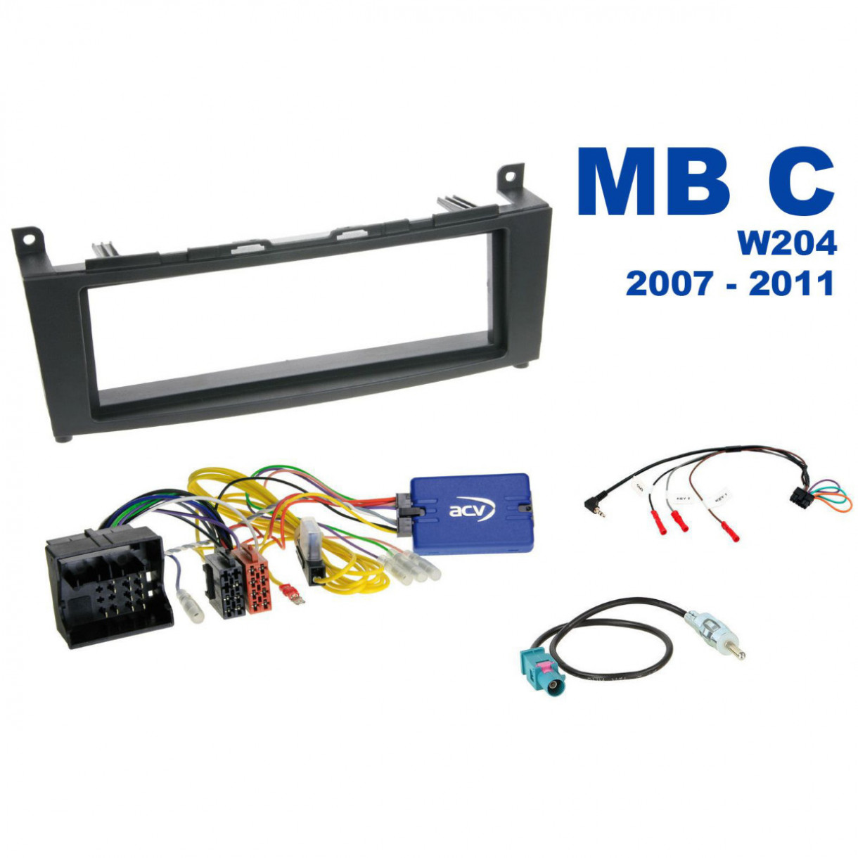 AH-KIT-MB12 MB C 07-11 1-DIN soittimen asennussarja