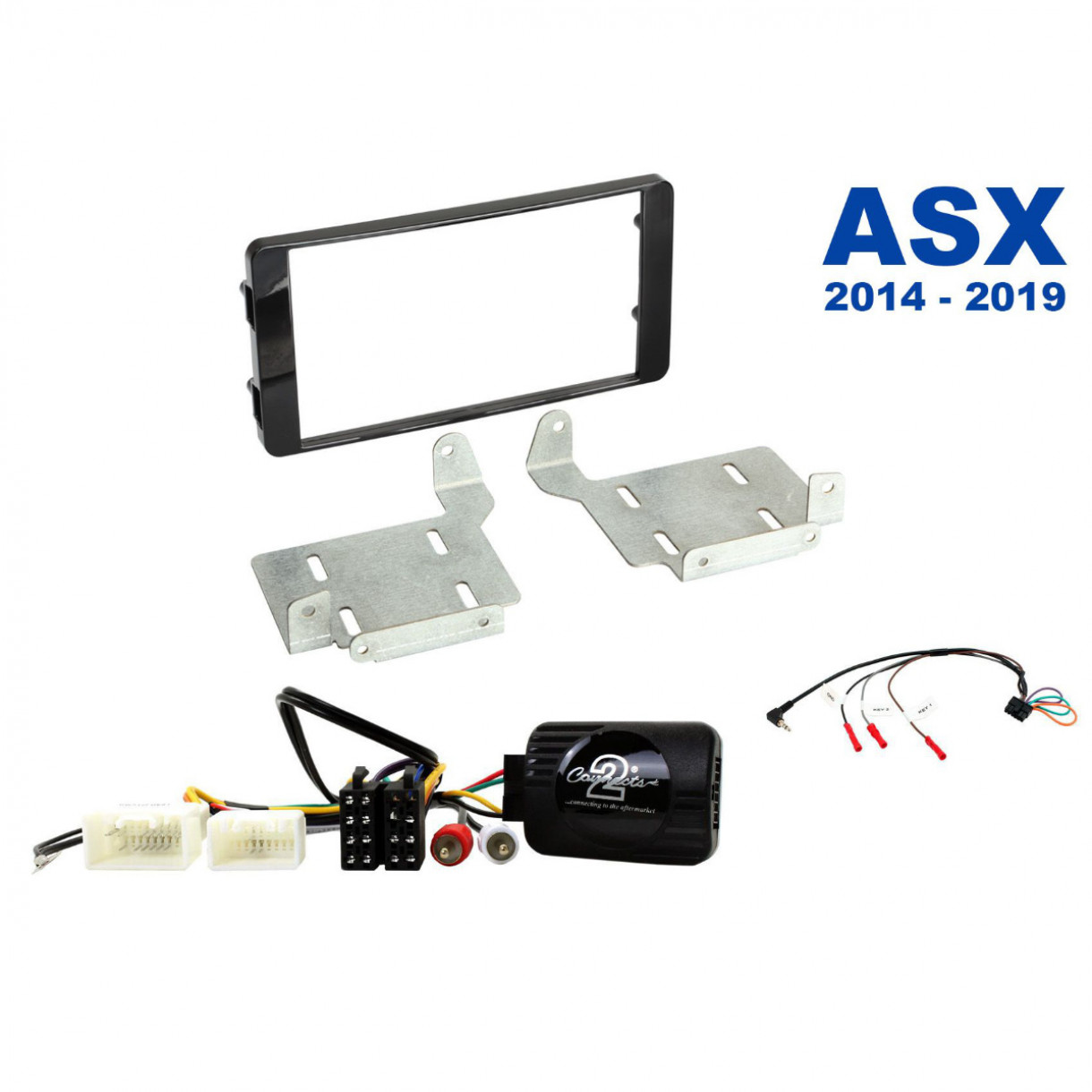 AH-KIT-MITSU03 Mitsubishi ASX 14-19 2-DIN soittimen asennussarja