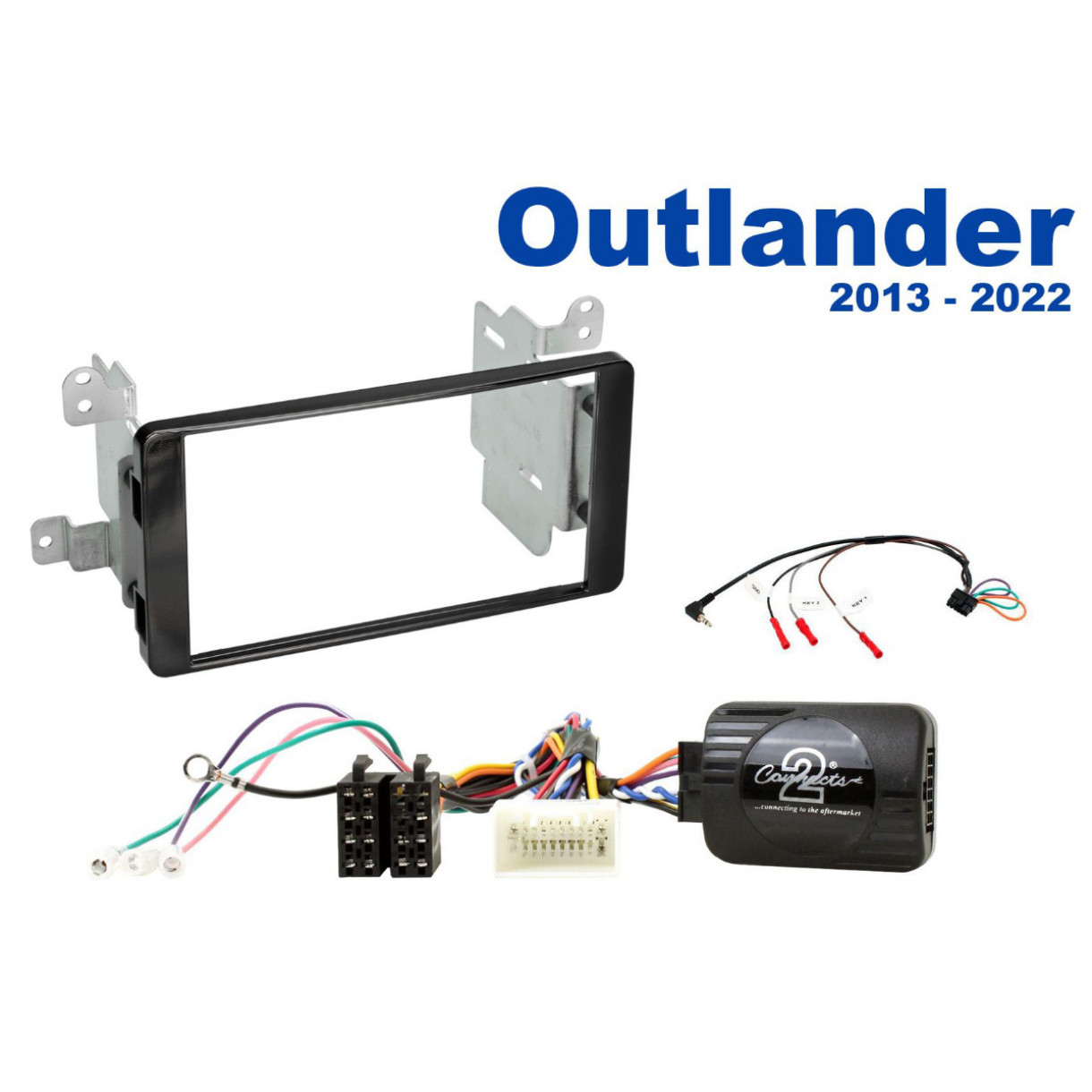 AH-KIT-MITSU04 Mitsubishi Outlander 13-22 2-DIN soittimen asennussarja