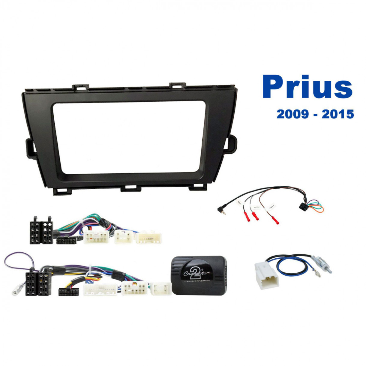 AH-KIT-TOY15 Toyota Prius 09-15 2-DIN soittimen asennussarja