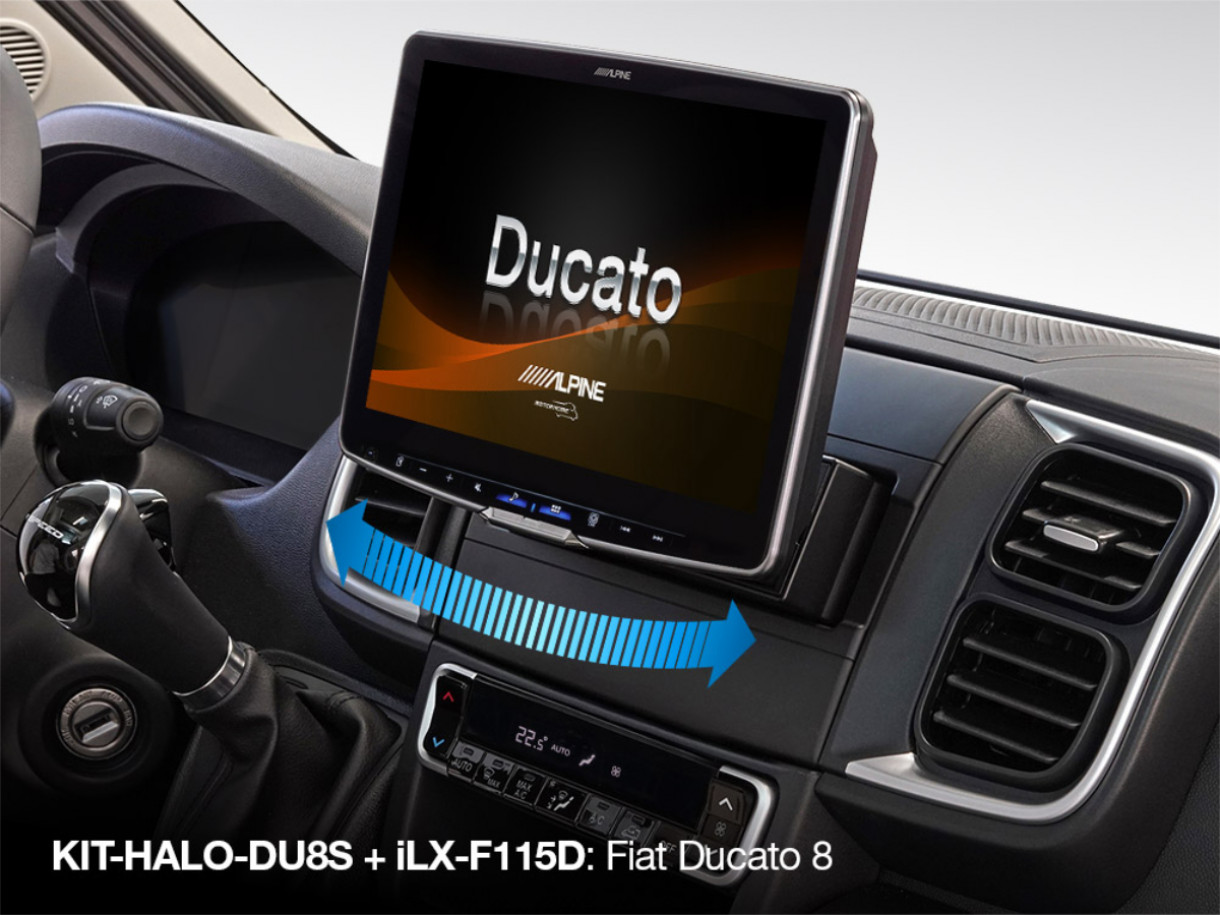 Alpine Halo 11 iLX-F115DU8S multimediasoitin Fiat Ducato 8