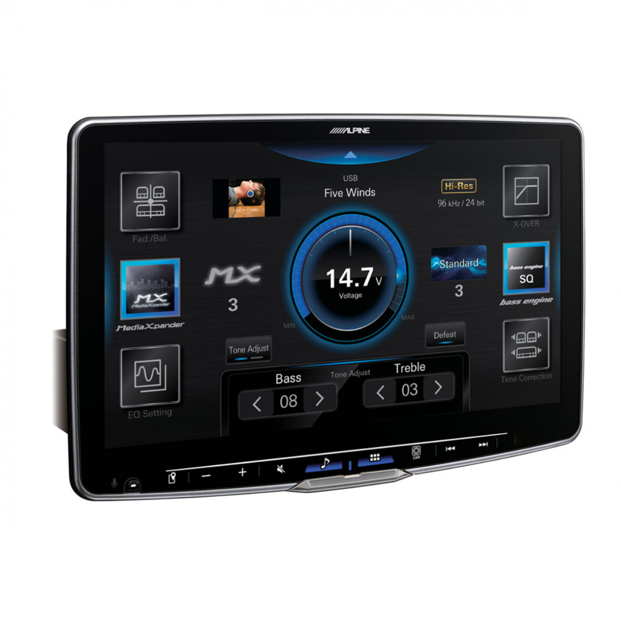 Alpine ILX-F115D HALO11 1-DIN 11" näyttösoitin
