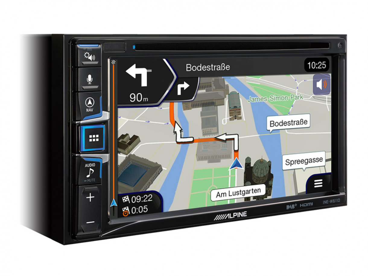 Alpine INE-W611D 2-DIN navi headunit