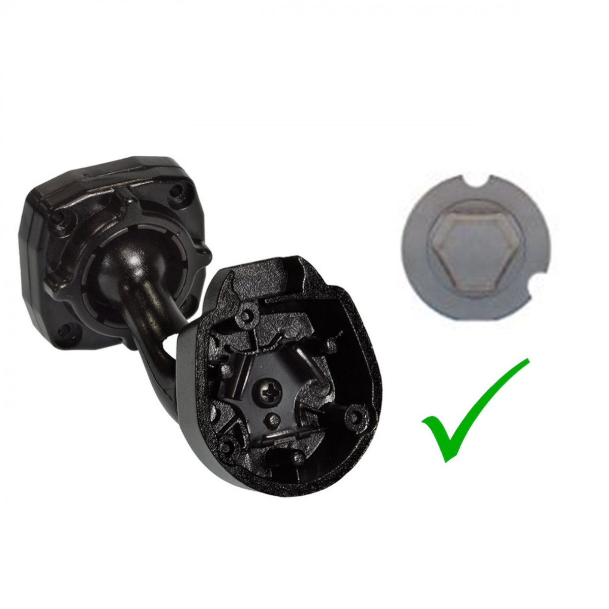 Alpine KTE-DME-BSTEL asennussarja DME-R1200 taustapeilinäytölle