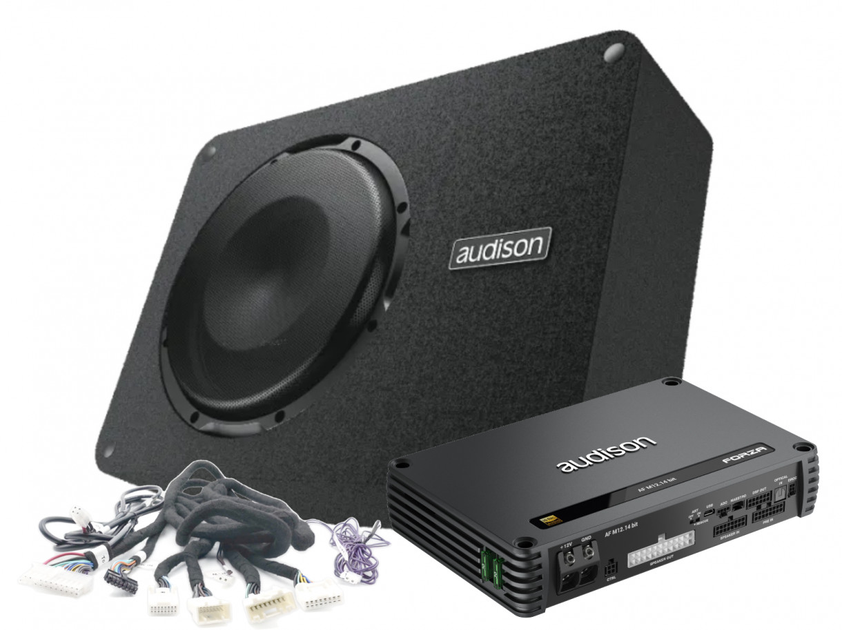 Audison AF TSL 3YP Tesla Pro vahvistin + subwoofer paketti