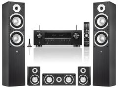 Kotiteatteripaketti Denon AVC-S660H + Wilson Estrada 5.0-kaiutinsarja, harmaa