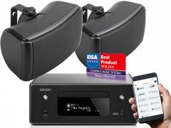 Sauna-/terassipaketti Denon RCD-N10 + Q Acoustics QI45EW, musta Sauna-/terassipaketti Denon RCD-N10 + Q Acoustics QI45EW, musta