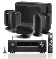 Kotiteatteripaketti Denon AVR-X1700H + Q Acoustics Q7000i 5.1 kaiutinsarja, musta Kotiteatteripaketti Denon AVR-X1700H + Q Acoustics Q7000i 5.1 kaiutinsarja, musta