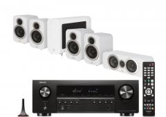 Kotiteatteripaketti Denon AVR-S660H + Q Acoustics Q3010i cinema pack 5.1, valkoinen
