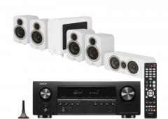 Kotiteatteripaketti Denon AVR-S660H + Q Acoustics Q3010i cinema pack 5.1, valkoinen
