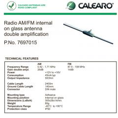 Calearo FM Dual ikkuna-antenni Calearo FM Dual ikkuna-antenni