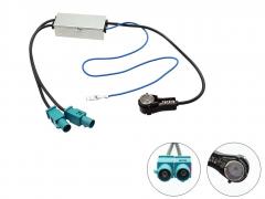 Connects2 CT27AA19 2x Fakra -> ISO-antenniadapteri/vahvistin