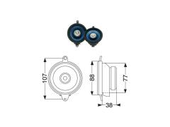 Pioneer TS-875 Custom Fit Fiat Punto Pioneer TS-875 Custom Fit Fiat Punto