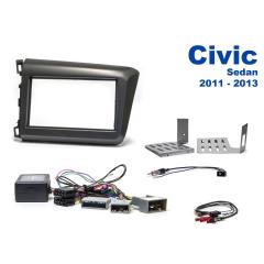 AH-KIT-HONDA05 Honda Civic 11-13 2-DIN soittimen asennussarja