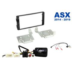 AH-KIT-MITSU03 Mitsubishi ASX 14-19 2-DIN soittimen asennussarja