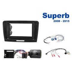 AH-KIT-SKO04 Skoda Superb 08-15 2-DIN soittimen asennussarja